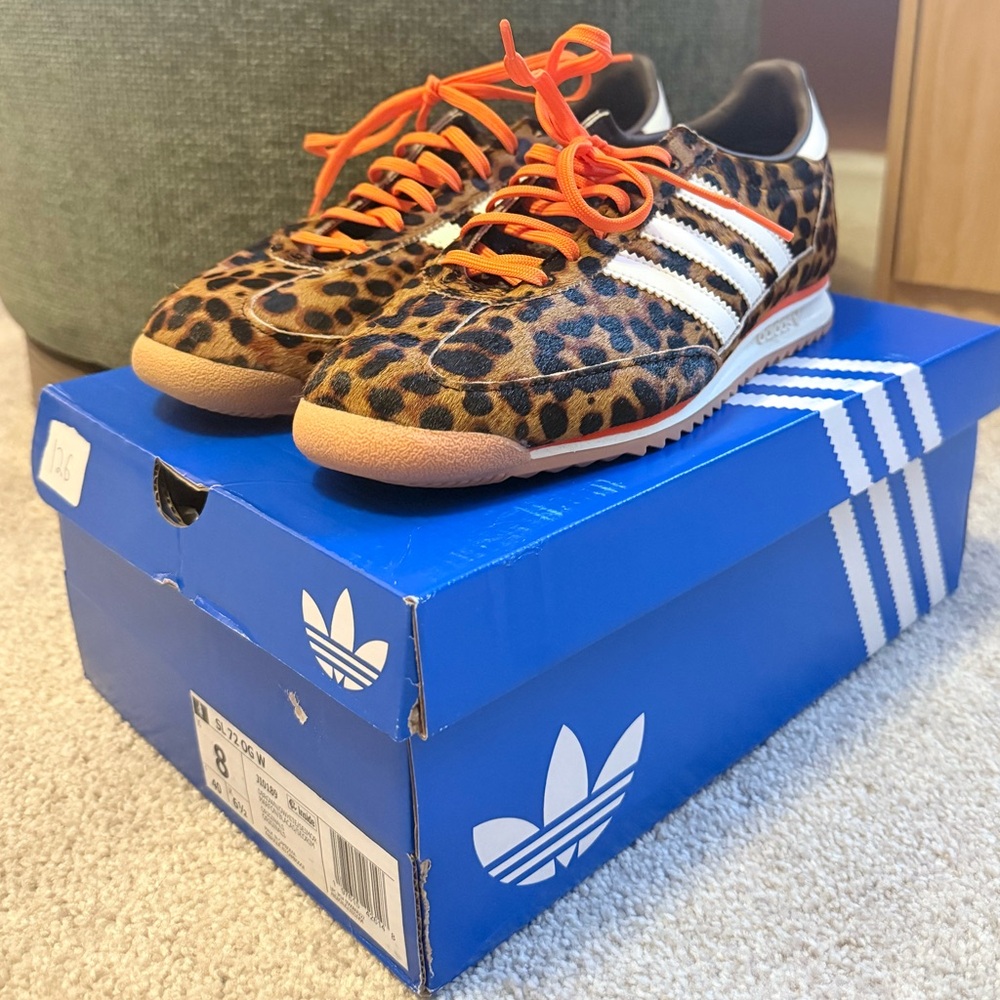 NWB Adidas Originals Sneakers with Orange Accents Size 8W